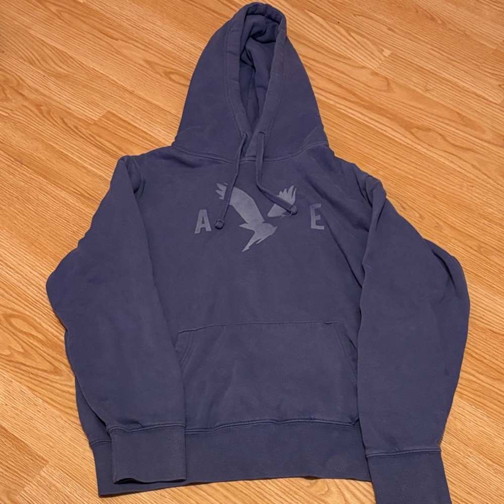 American Eagle Outfitters Men's Dark Blue Hoodie